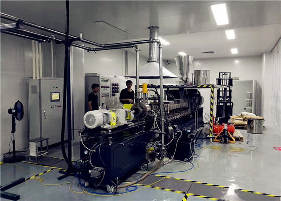 중국 높은 토크 두 배 나사 압출기 기계, 마스터 배치 제조 기계 협력 업체