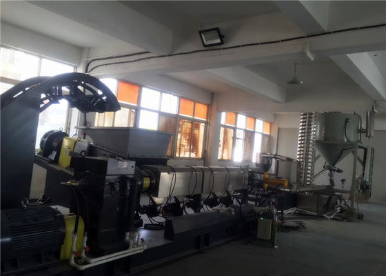 중국 산출 1000kg/hr를 가진 높은 충전물 PE+Talc를 위한 단일 나사 압출기 기계 협력 업체